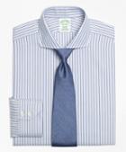 Brooks Brothers Non-iron Milano Fit Herringbone Alternating Stripe Dress Shirt
