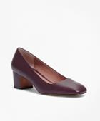 Brooks Brothers Women's Square-toe Leather Pumps