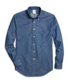 Brooks Brothers Men's Regent Fit Button-down Collar Denim Sport Shirt