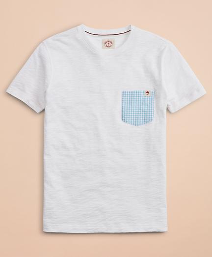 Brooks Brothers Slub Cotton Jersey Pocket T-shirt