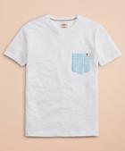 Brooks Brothers Slub Cotton Jersey Pocket T-shirt