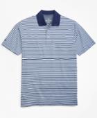 Brooks Brothers Men's Performance Series Mini-feeder Stripe Polo Shirt
