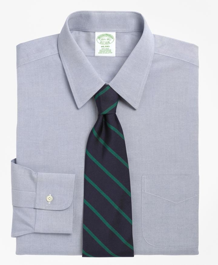 Brooks Brothers Men's Non-iron Extra Slim Fit Point Collar Dress Shirt