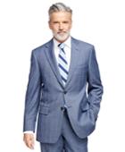 Brooks Brothers Men's Madison Fit Blue Plaid 1818 Suit