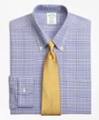Brooks Brothers Men's Non-iron Extra Slim Fit Brookscool Plaid With Deco Dress Shirt