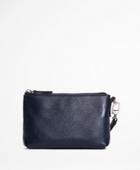 Brooks Brothers Women's Pebble Leather Clutch