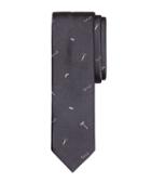 Brooks Brothers Barber Shop Motif Slim Tie