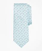 Brooks Brothers Crab And Flag Motif Print Tie