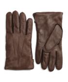 Brooks Brothers Deerskin Cashmere Lined Gloves