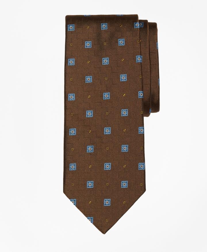 Brooks Brothers Men's Parquet Square Medallion Tie