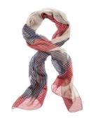 Brooks Brothers Silk Chiffon Rope String Oblong Scarf