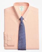 Brooks Brothers Men's Extra Slim Fit Slim-fit Dress Shirt, Non-iron Dobby Candy Stripe