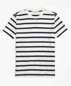 Brooks Brothers Men's Slub Striped Tee Shirt