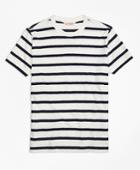 Brooks Brothers Men's Slub Striped Tee Shirt