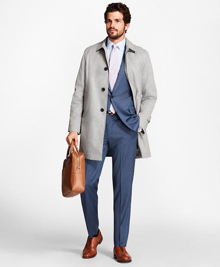 Brooks Brothers Sharkskin Trench Coat