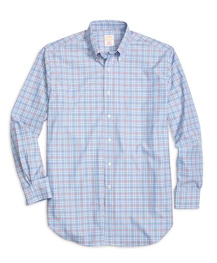 Brooks Brothers Golden Fleece Madison Fit Check With Windowpane Sport Shirt