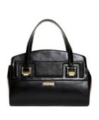 Brooks Brothers Women's Exotic Embossed Calfskin Small Satchel