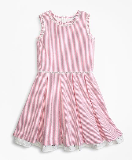 Brooks Brothers Cotton Seersucker Dress