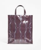 Brooks Brothers Women's Scroll-print Coated Canvas Tote