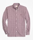 Brooks Brothers Gingham Cotton Broadcloth Sport Shirt