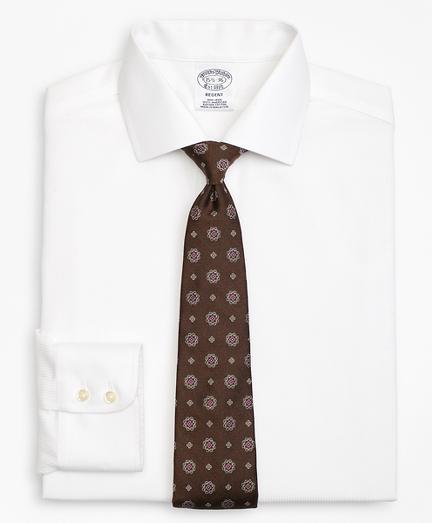 Brooks Brothers Regent Fitted Dress Shirt, Non-iron Textured Stripe