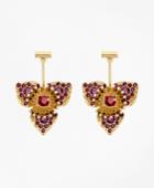 Brooks Brothers Women's Swarovski Crystal Floral Drop Earrings