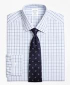 Brooks Brothers Non-iron  Regent Fit Hairline Framed Check Dress Shirt