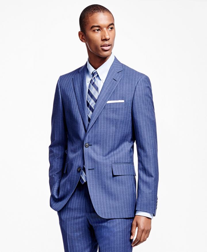 Brooks Brothers Men's Regent Fit Chalk Stripe 1818 Suit