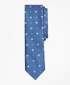 Brooks Brothers Men's Floral And Square Pattern Silk Tie