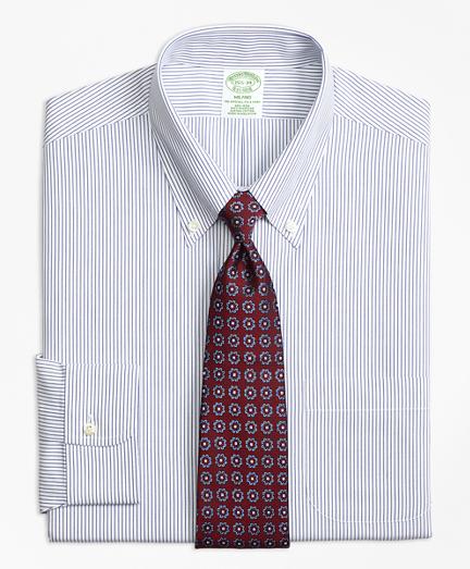 Brooks Brothers Non-iron Milano Fit Pinstripe Dress Shirt