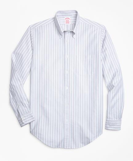 Brooks Brothers Madison Fit Oxford Double-stripe Sport Shirt