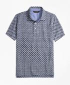 Brooks Brothers Slim Fit Indigo Print Polo Shirt