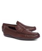 Brooks Brothers Harrys Of London Basel Ostrich Penny Loafers