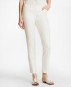 Brooks Brothers Women's Stretch Cotton Dobby Slim-fit Pants