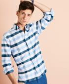 Brooks Brothers Men's Wide-gingham Cotton Oxford Sport Shirt