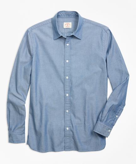 Brooks Brothers Pindot Chambray Sport Shirt
