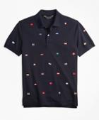 Brooks Brothers Original Fit Flag Embroidered Polo Shirt