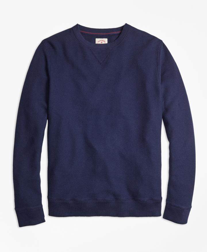Brooks Brothers Men's Pique Crewneck Sweatshirt