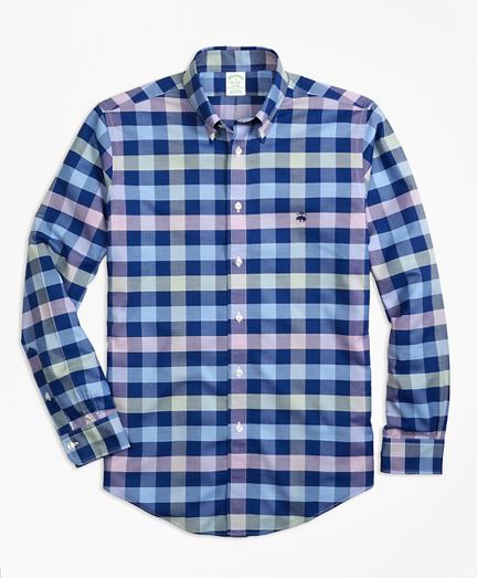 Brooks Brothers Non-iron Brookscool Milano Fit Gingham Sport Shirt