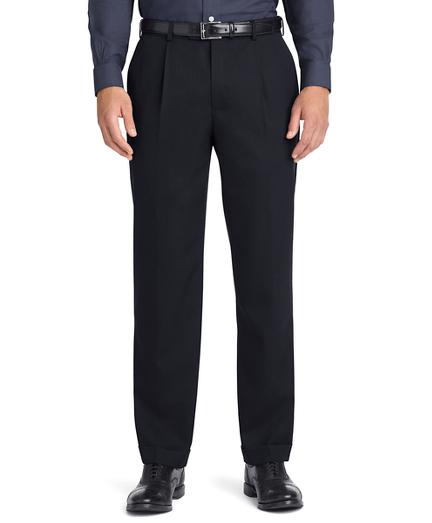 Brooks Brothers Regent Fit Pleat-front Classic Gabardine Trousers