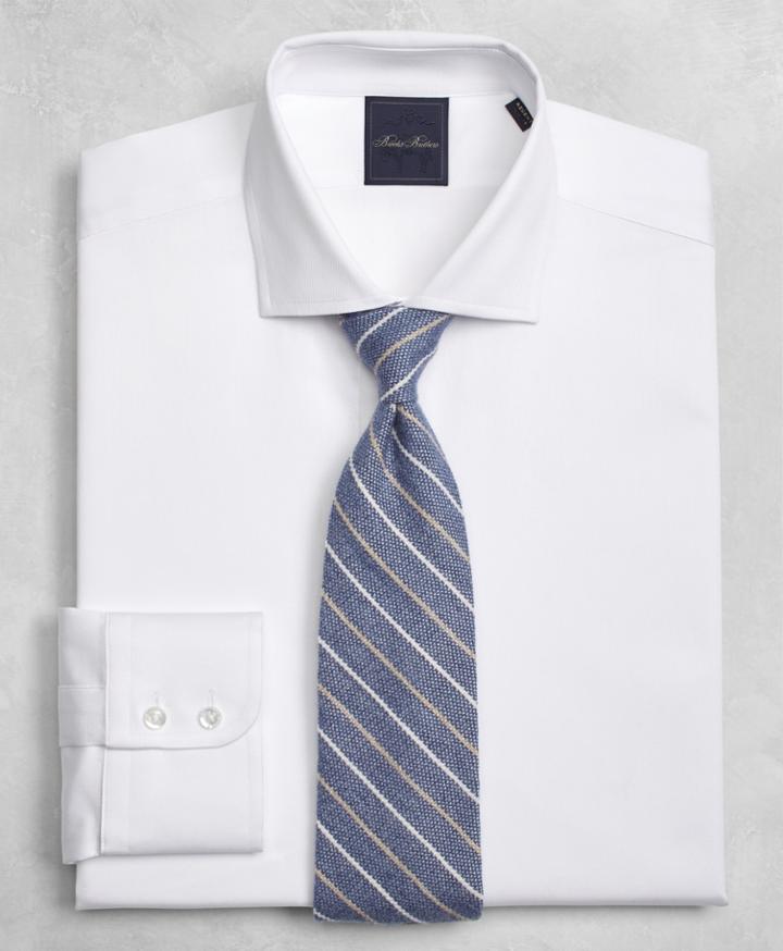 Brooks Brothers Men's Golden Fleece Slim Fitted Dress Shirt, English Collar
