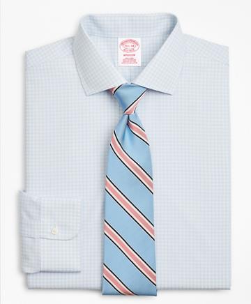 Brooks Brothers Madison Classic-fit Dress Shirt, Non-iron Triple-windowpane