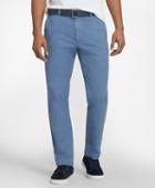 Brooks Brothers Garment-dyed Cotton-linen Stretch Chinos