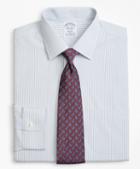 Brooks Brothers Stretch Regent Fitted Dress Shirt, Non-iron Alternating Framed  Stripe