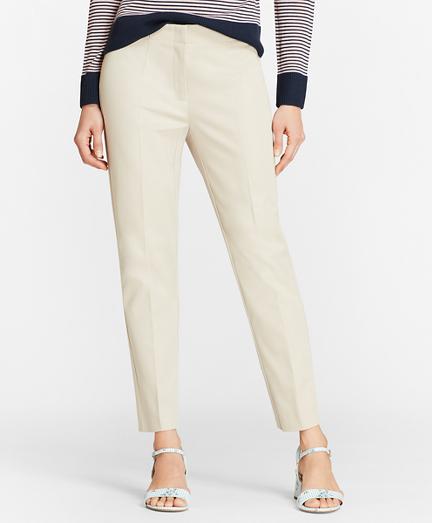 Brooks Brothers Stretch-cotton Twill Straight-leg Pants