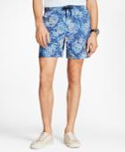 Brooks Brothers Men's Montauk 6 Pineapple Swim Trunks