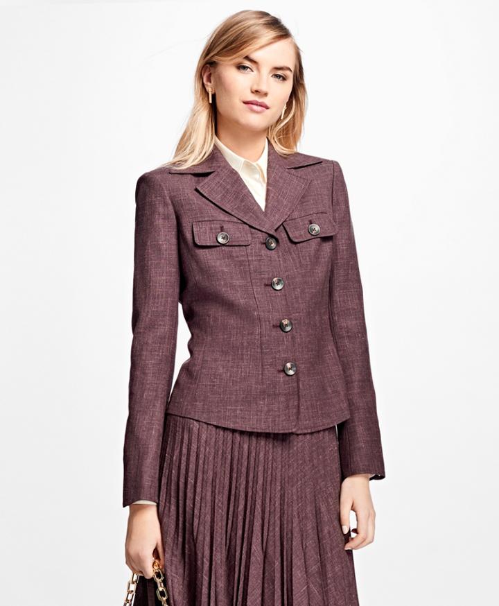 Brooks Brothers Women's Single-breasted Wool Blazer