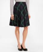 Brooks Brothers Tartan Wool Twill Circle Skirt