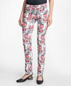 Brooks Brothers Stretch-cotton Tulip Printed Five-pocket Pants