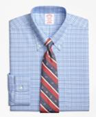 Brooks Brothers Men's Brookscool Regular Fit Classic-fit Dress Shirt, Non-iron Glen Plaid